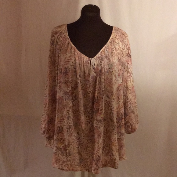 LRL by Ralph Lauren Cotton blouson top size 3x - Picture 1 of 5